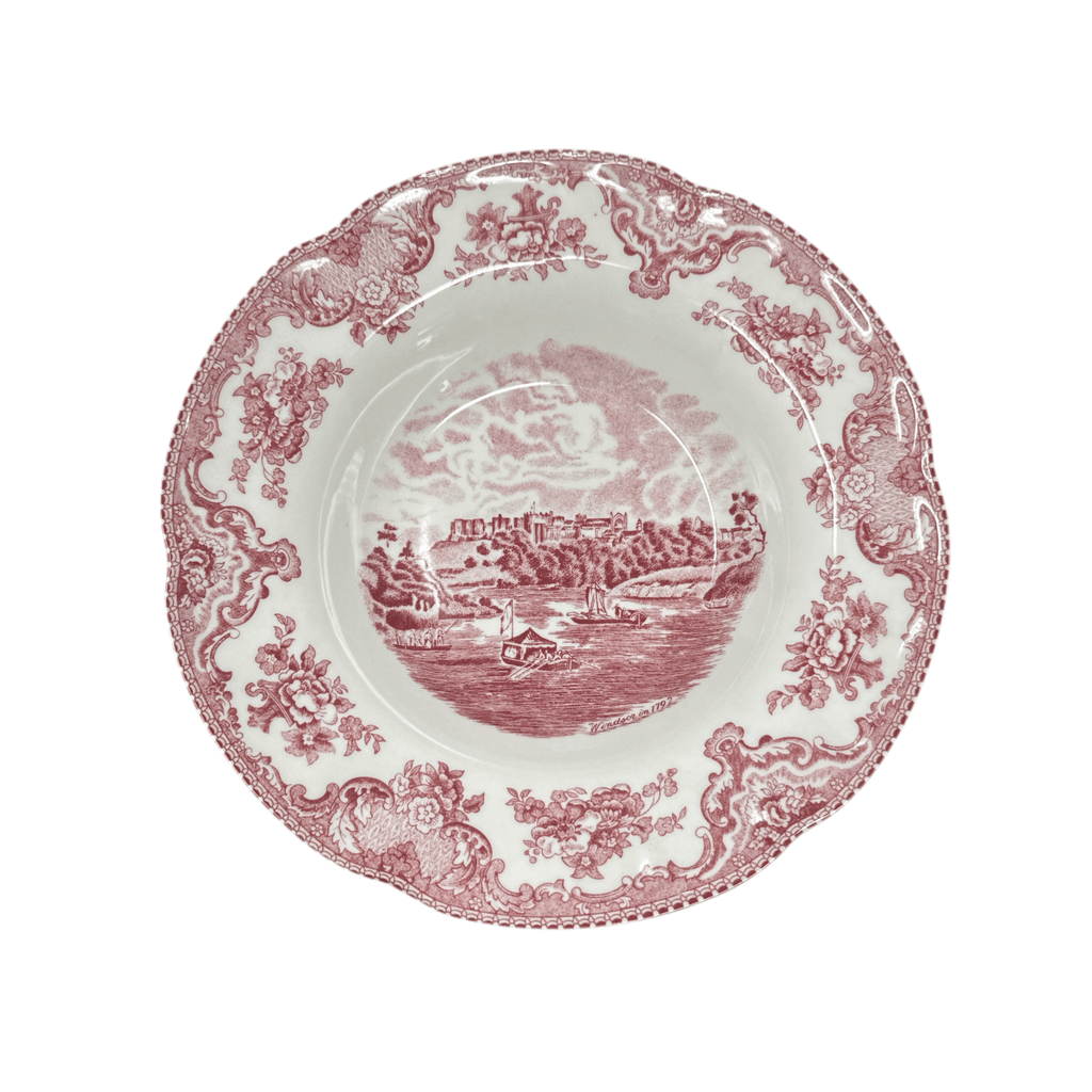Johnson Brothers Old British Castle Pink Rim Soup