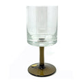 BLACK STEMMED WINE GLASS