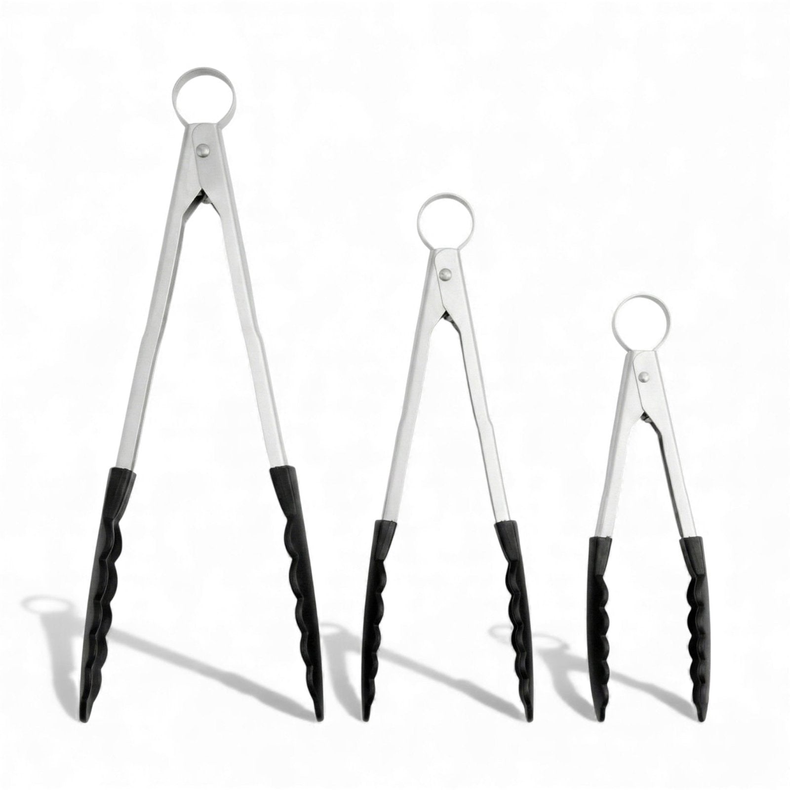 Cuisipro Nonstick Nylon Locking Tongs - Set of 3