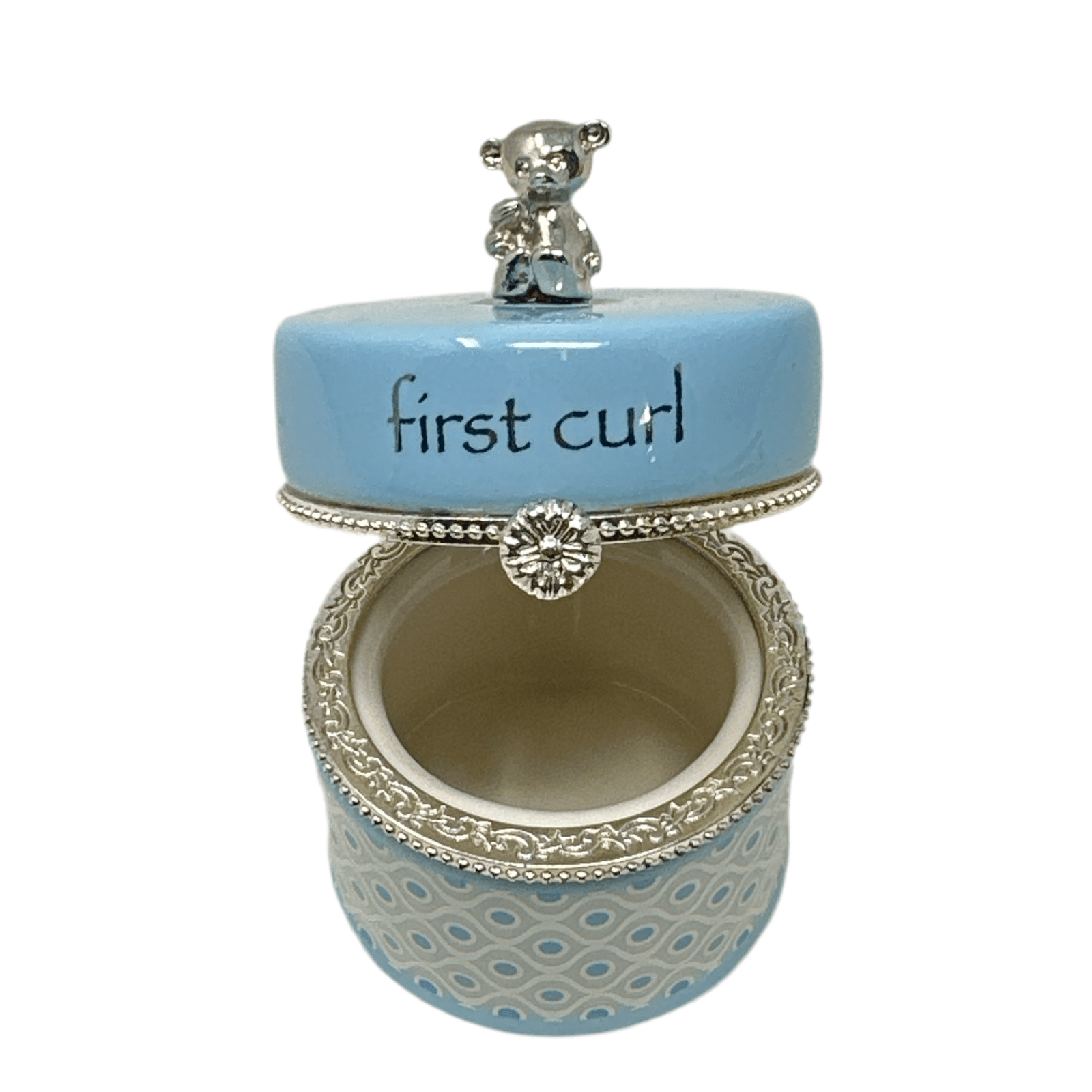 First Curl Blue Keepsake Box
