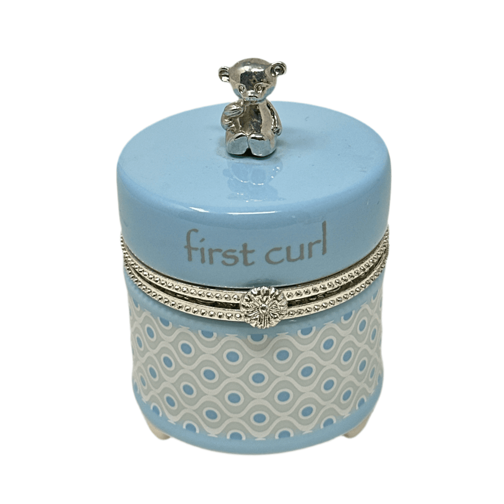 First Curl Blue Keepsake Box