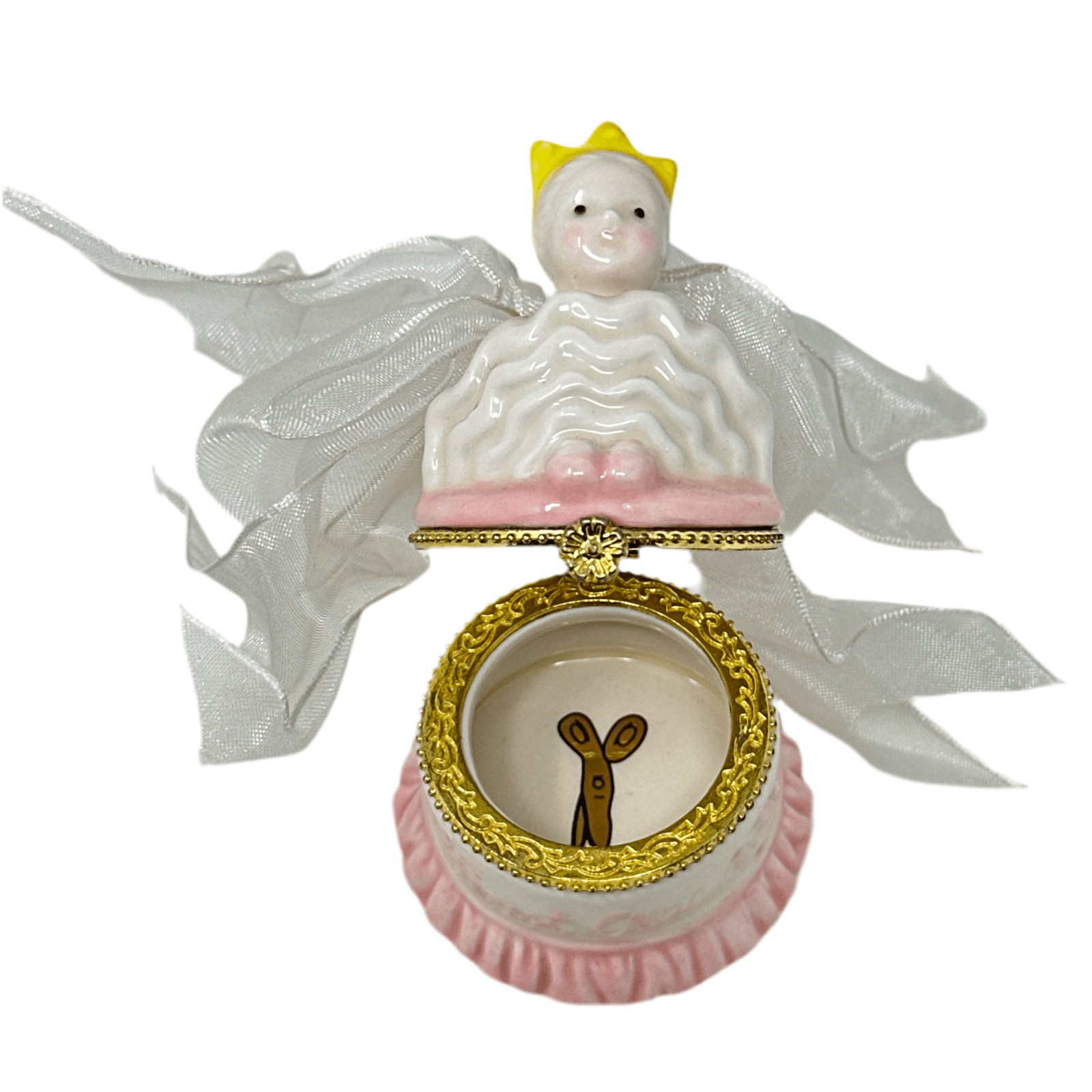 First Curl Mud Pie Trinket Box