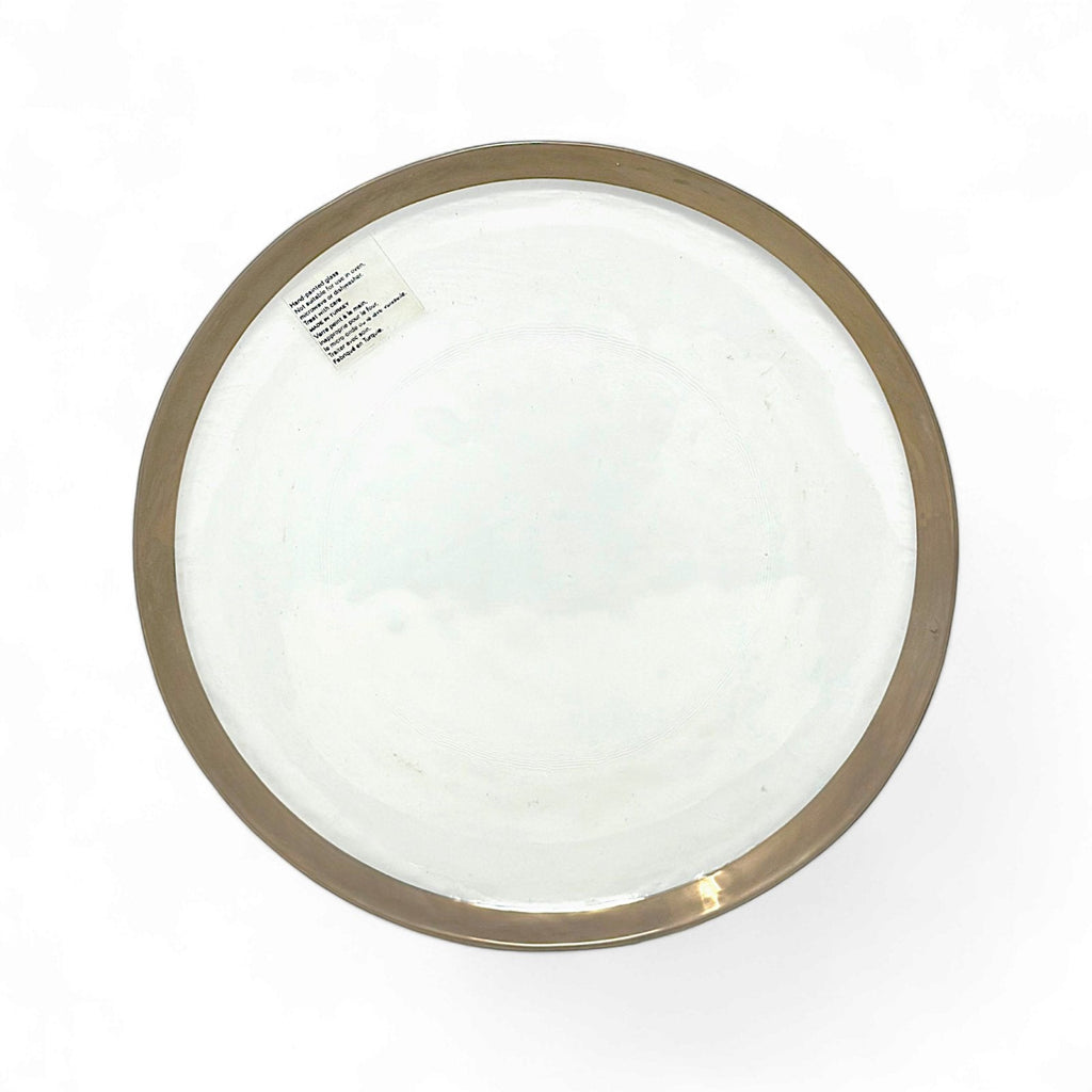 La Mediterannea HAND PAINTED GLASS CHARGER PLATE