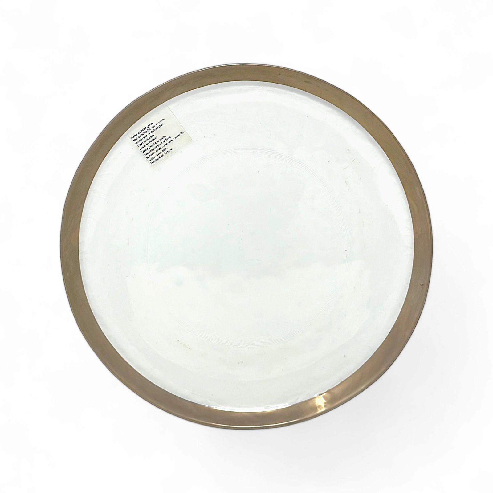 La Mediterannea HAND PAINTED GLASS CHARGER PLATE