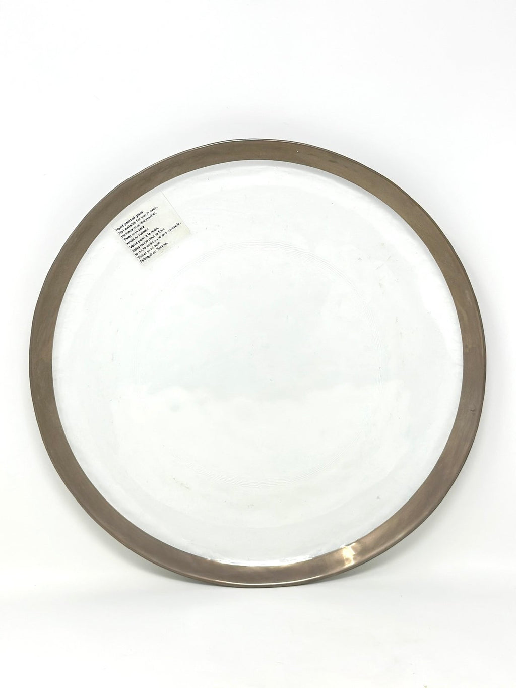La Mediterannea HAND PAINTED GLASS CHARGER PLATE