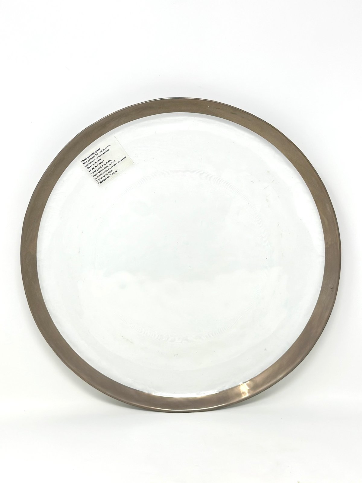 La Mediterannea HAND PAINTED GLASS CHARGER PLATE