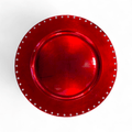 Lemontree Everyday Glistens Charger Plate - Red