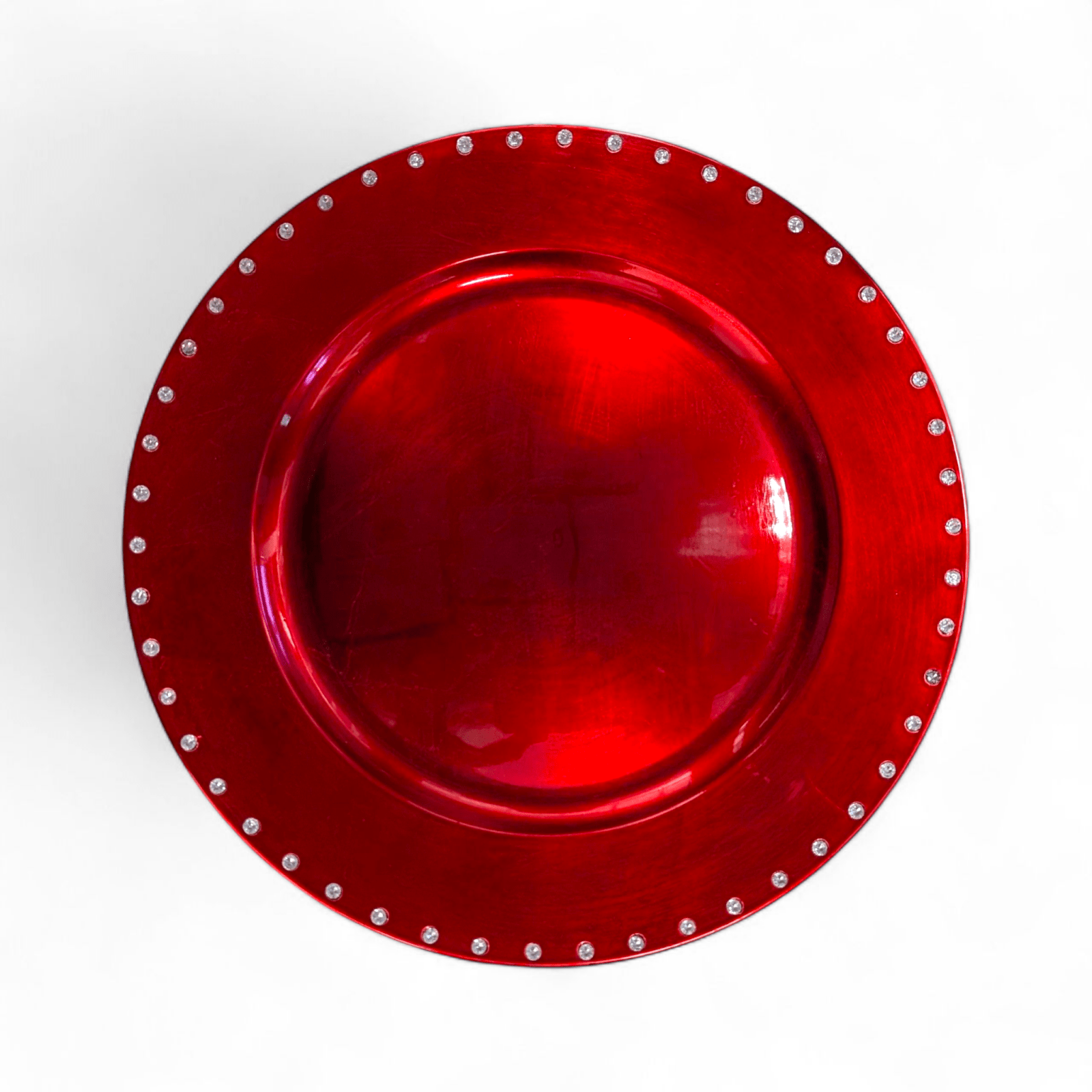 Lemontree Everyday Glistens Charger Plate - Red