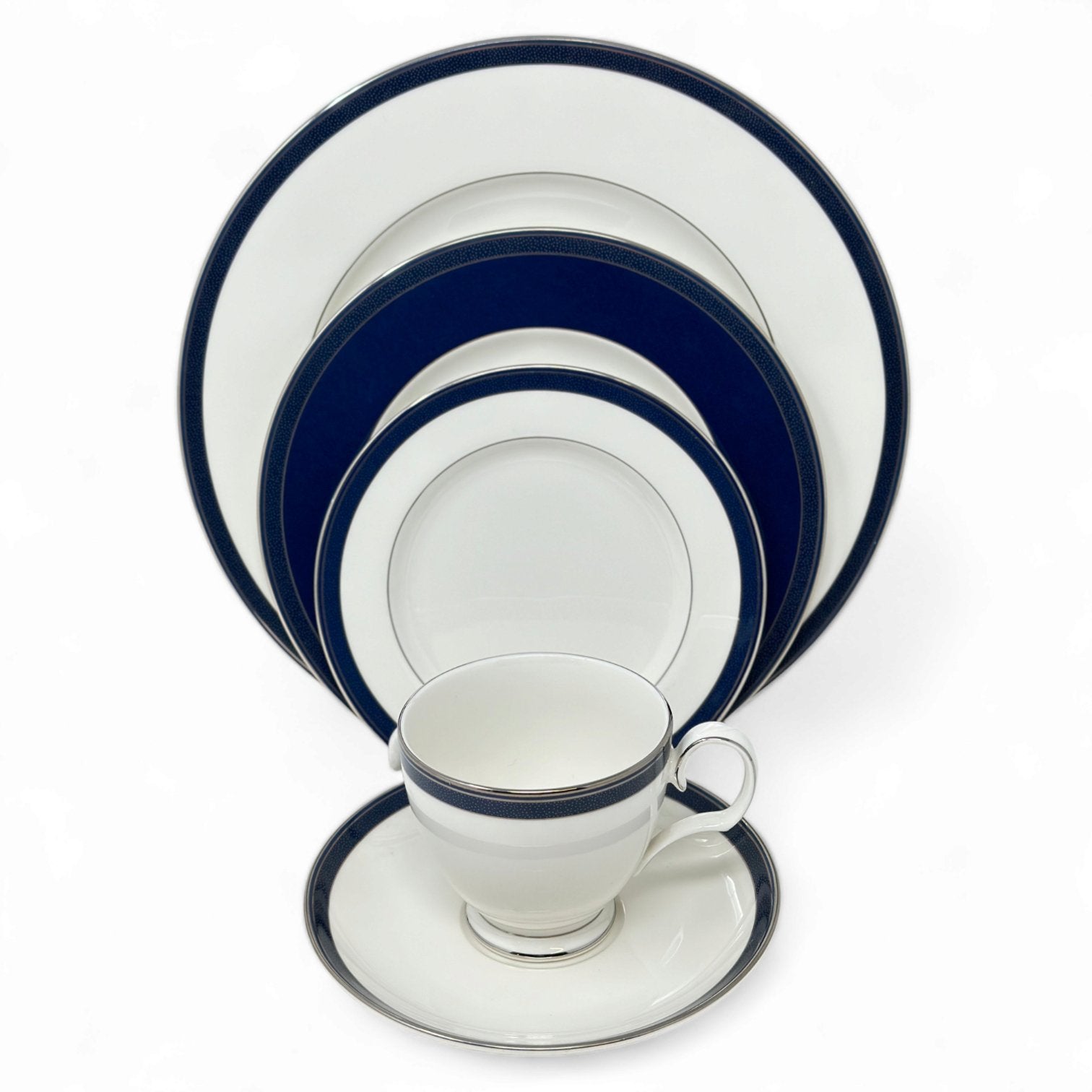 Noritake Stardust Platinum - 5 Piece Place Setting