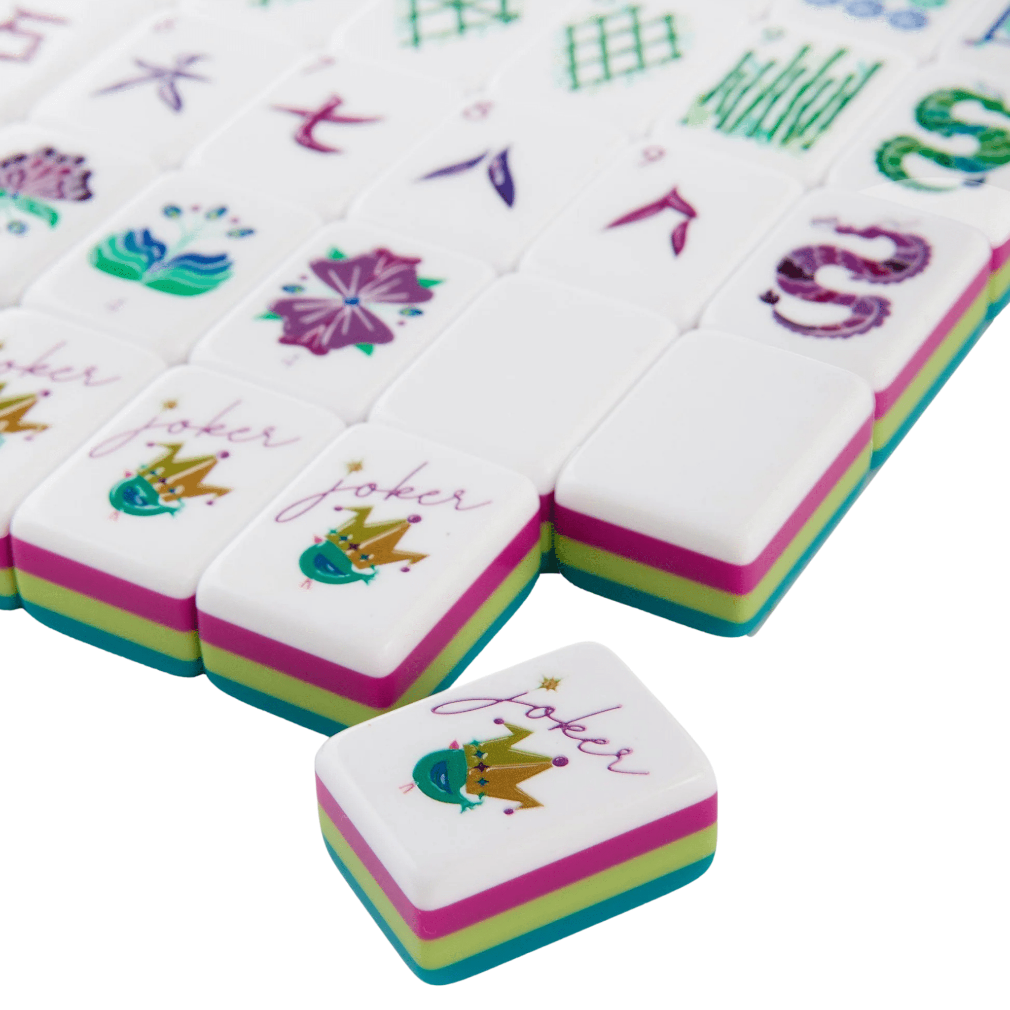 Lagoon Mahjong Tiles - Oh My Mahjong | Ships In 1 Business Day