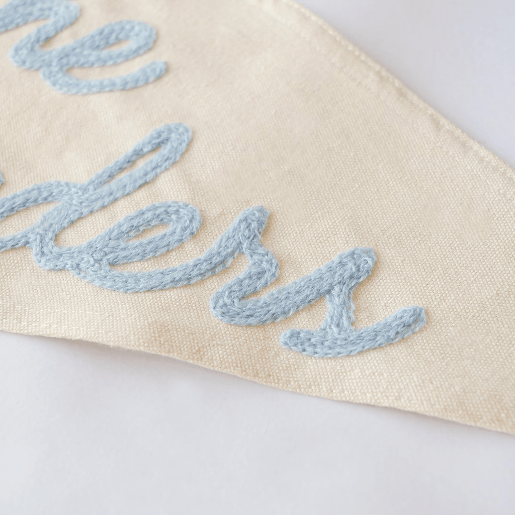 Last Name Wedding Golf Pennant Flag