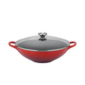 Le Creuset Cast Iron 5 QT (4.5L) Wok with Glass Lid