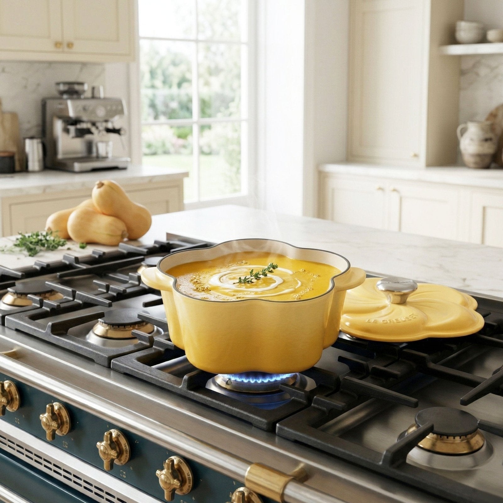 Le Creuset Cast Iron 2.25QT (2L) Petal Camomille Cocotte