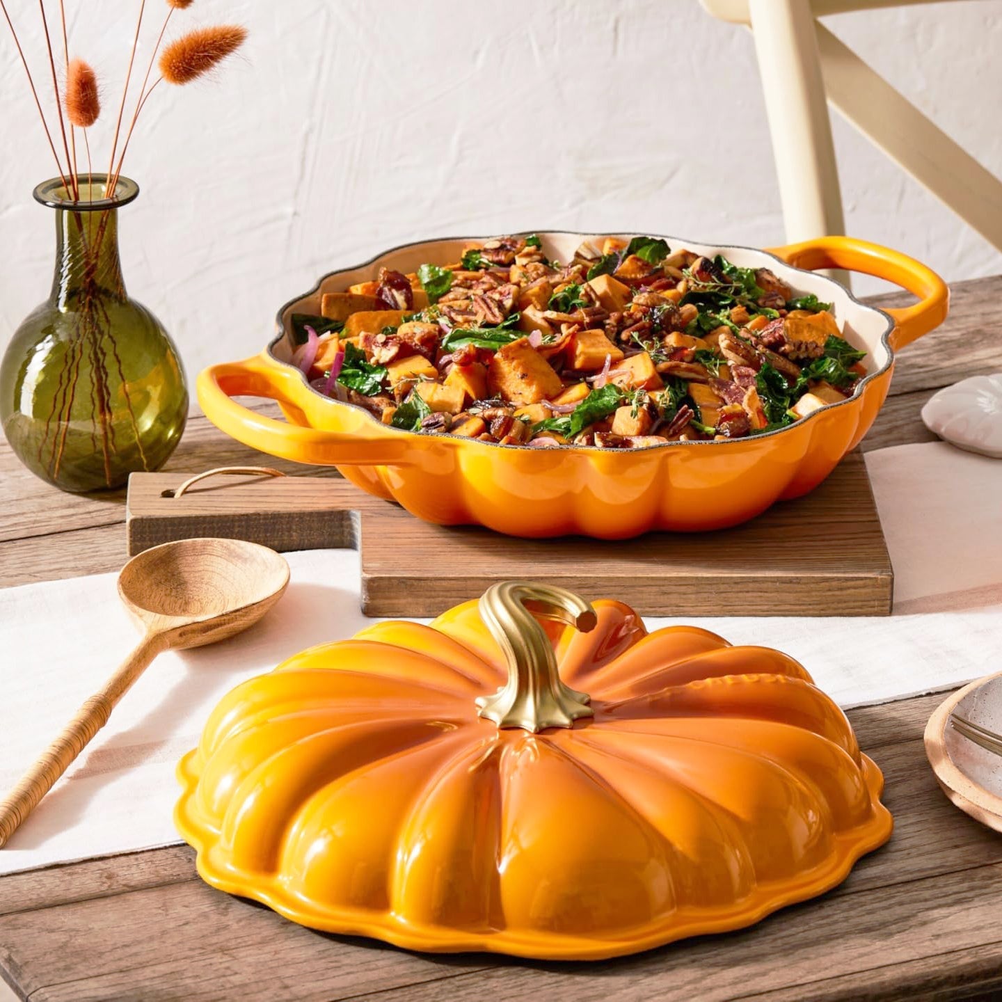 Le Creuset Cast Iron 2.5L Pumpkin Braiser