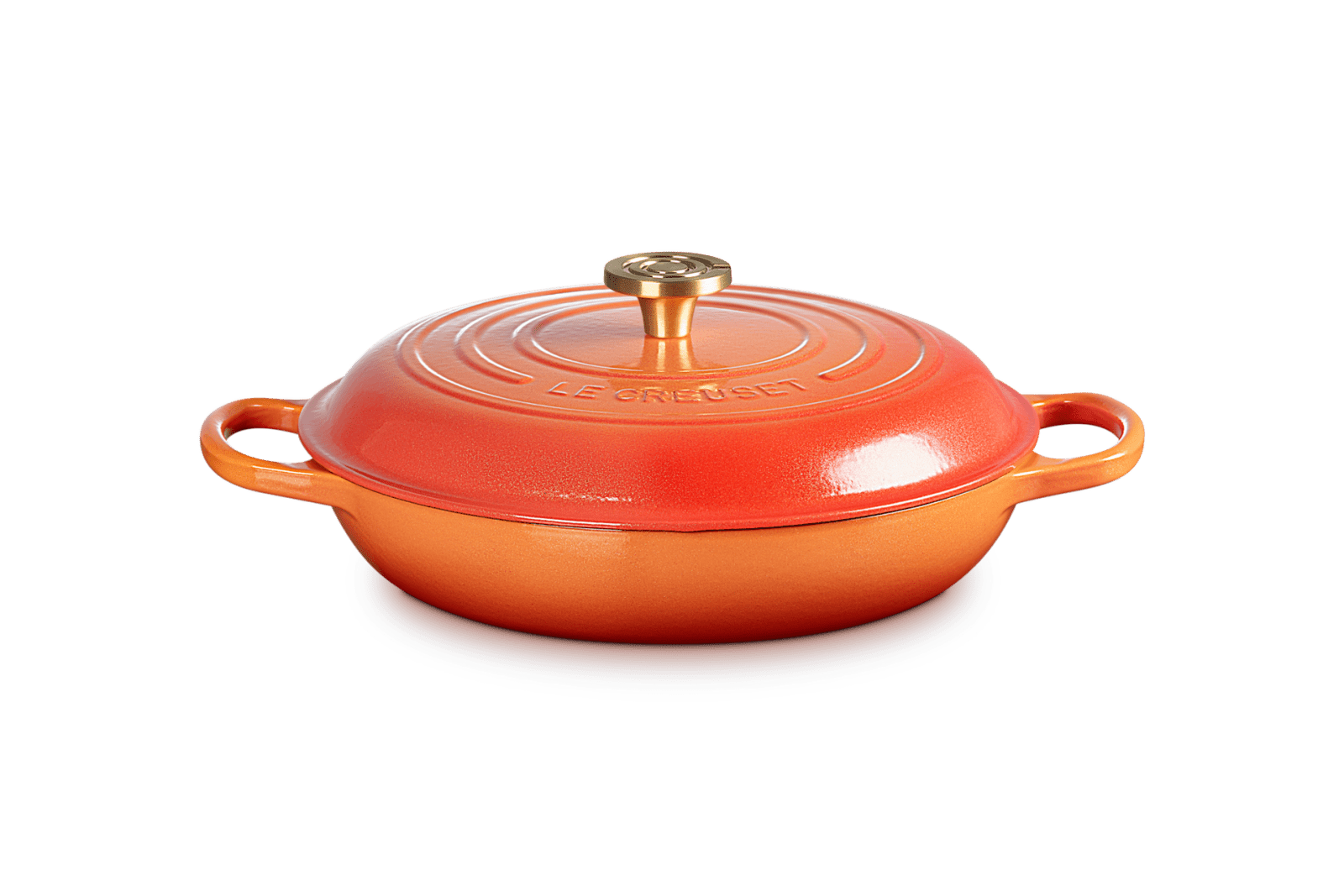 Le Creuset Cast Iron Flamme Dorée Shallow Braiser