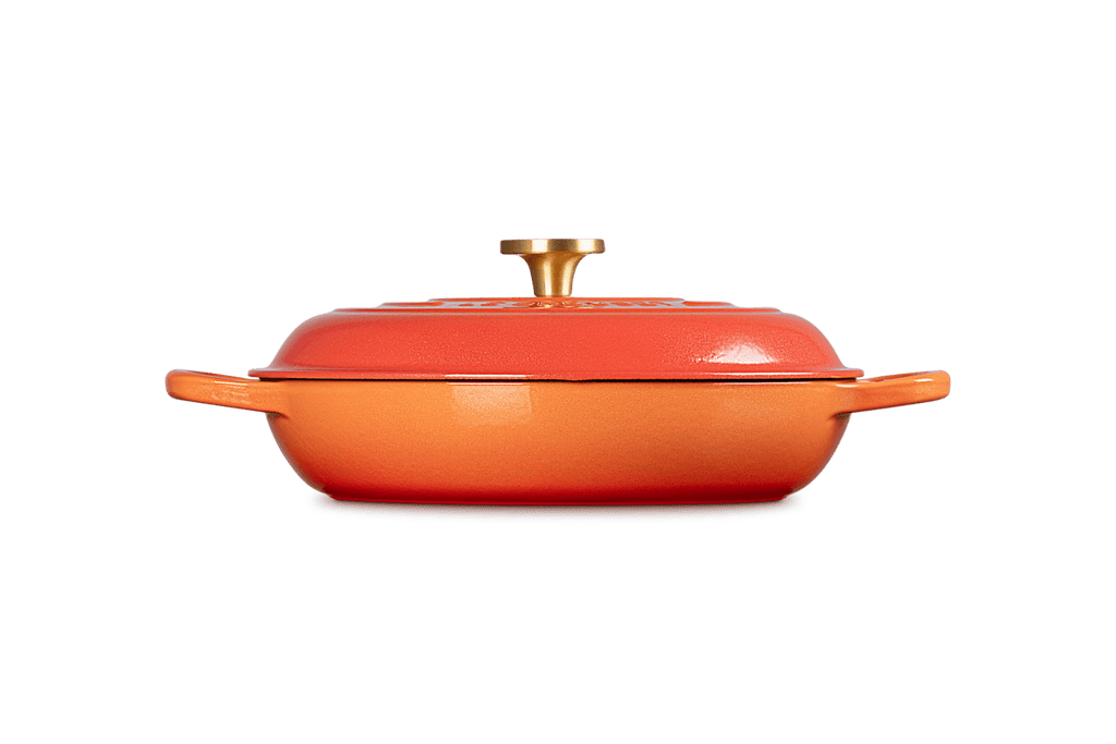 Le Creuset Cast Iron Flamme Dorée Shallow Braiser