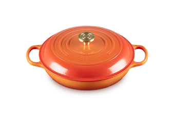 Le Creuset Cast Iron Flamme Dorée Shallow Braiser