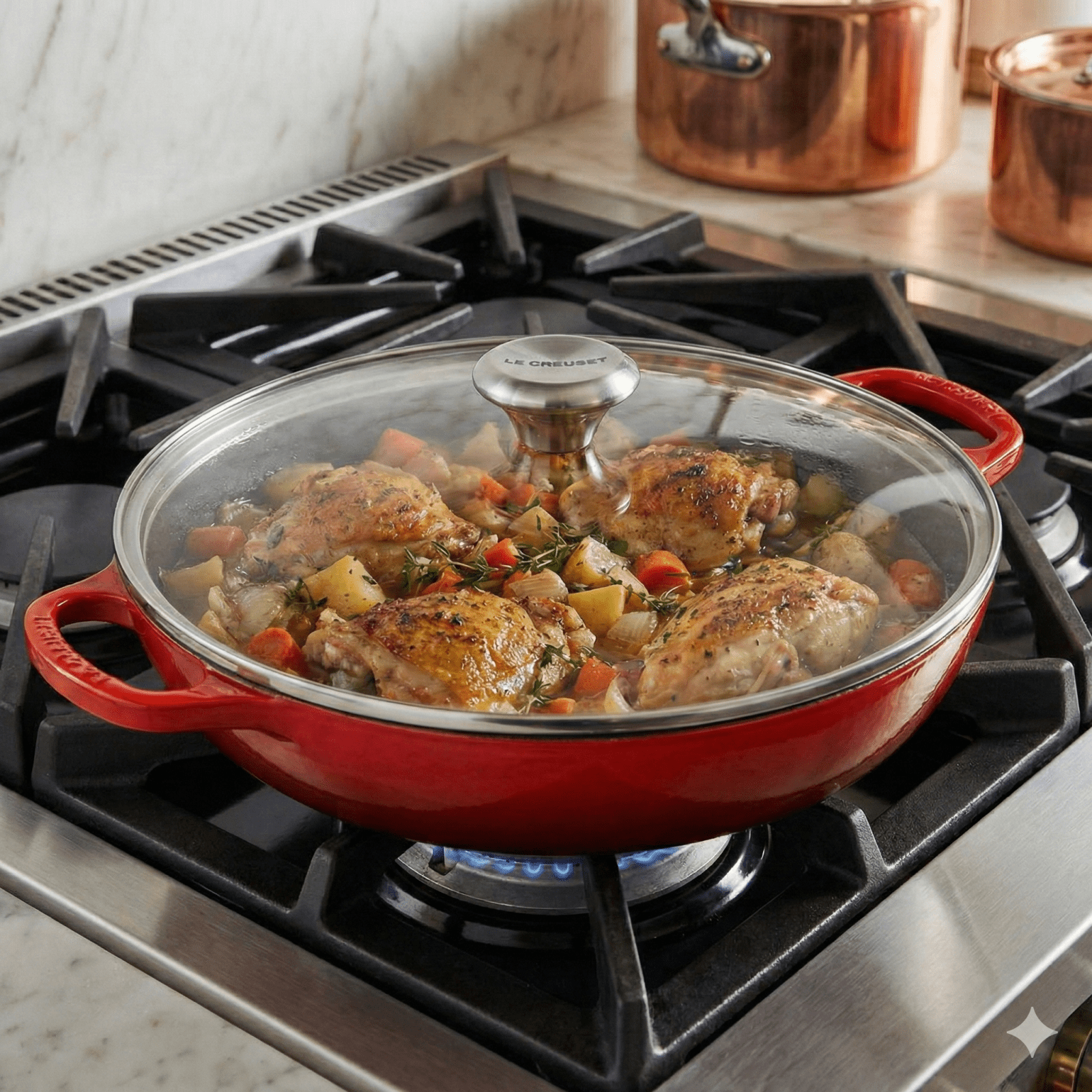 Le Creuset Glass Lid with Stainless Knob