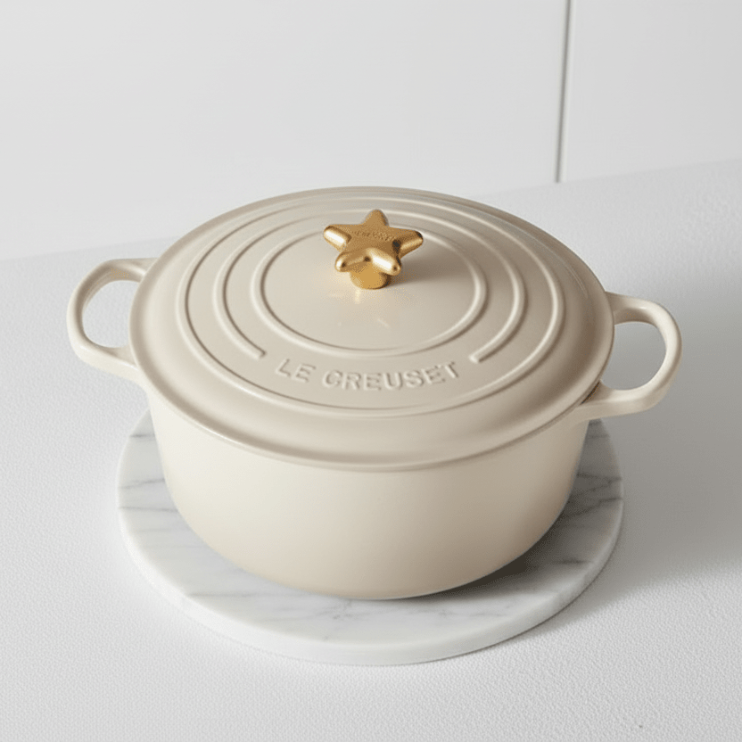 Le Creuset Metal Gold Star Knob