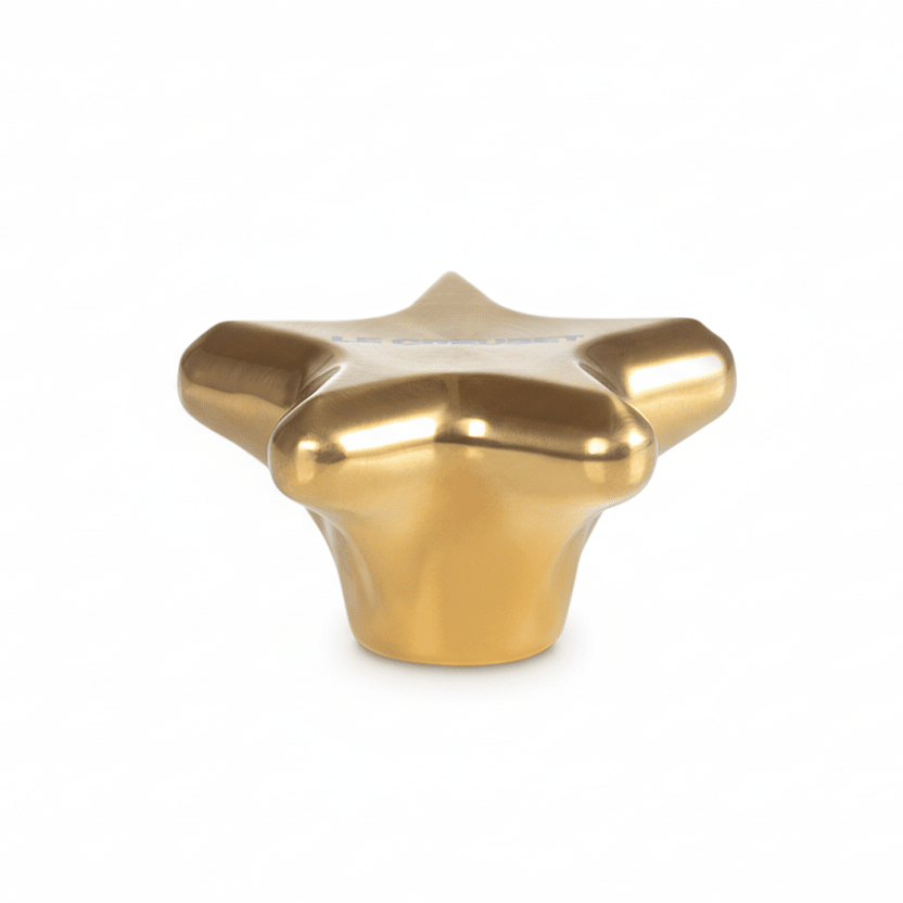 Le Creuset Metal Gold Star Knob