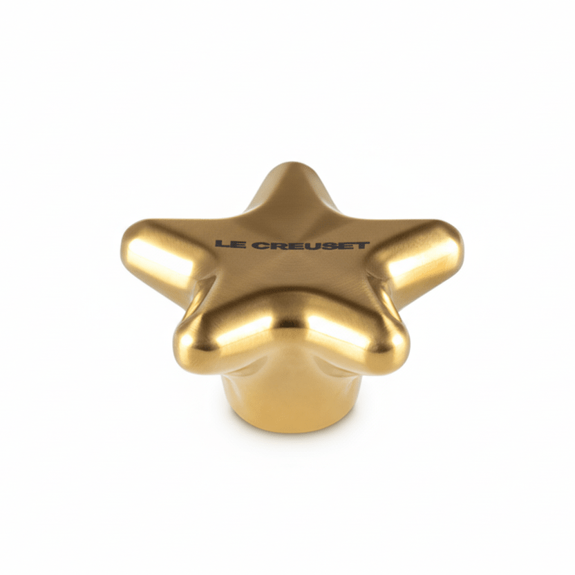 Le Creuset Metal Gold Star Knob