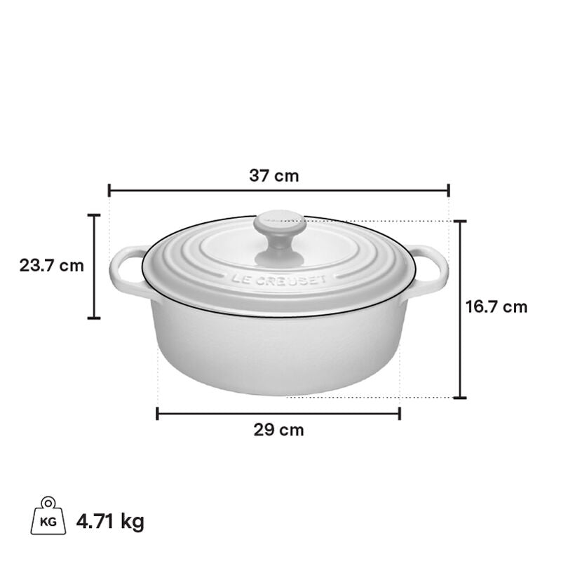 Le Creuset Signature Cast Iron 4.7 QT (4.5L) Oval French Oven