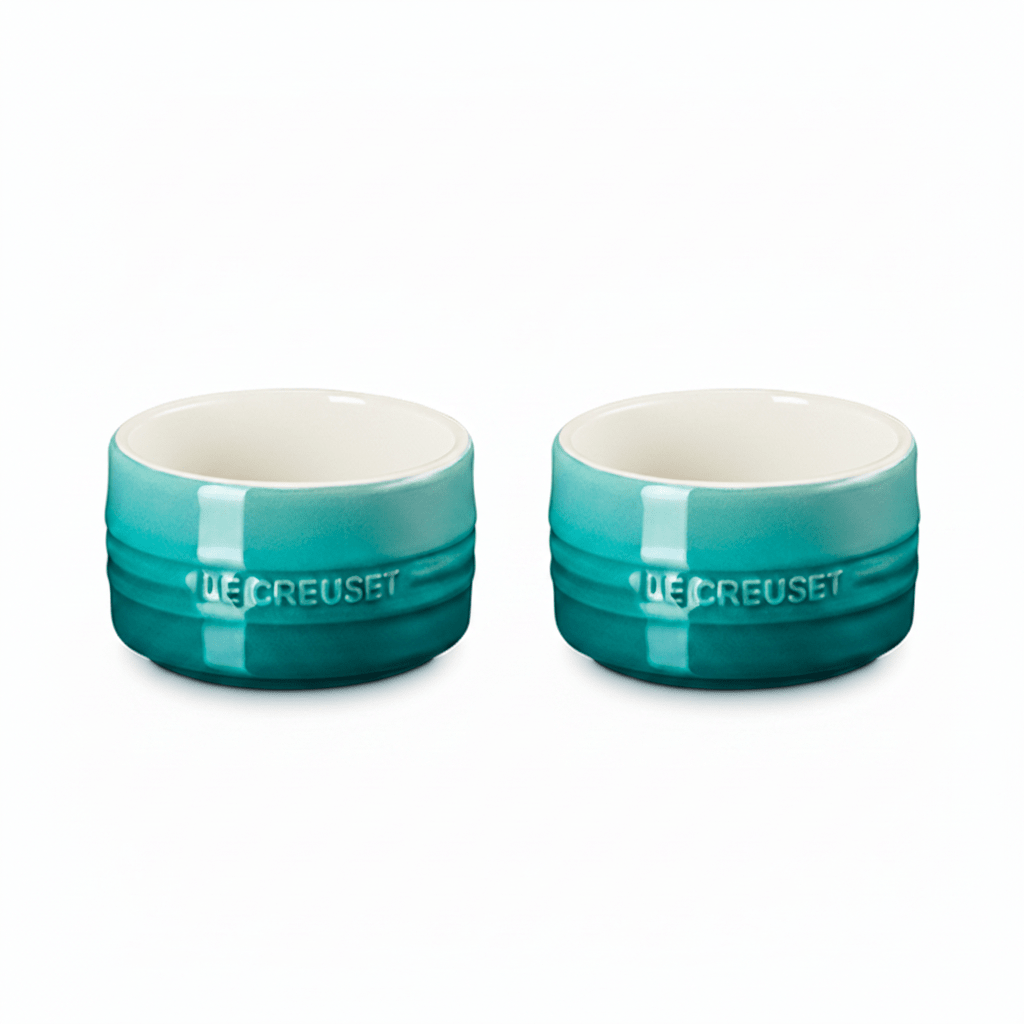 Le Creuset Stoneware Bleu Riviera Stackable Ramekin - Set of 2