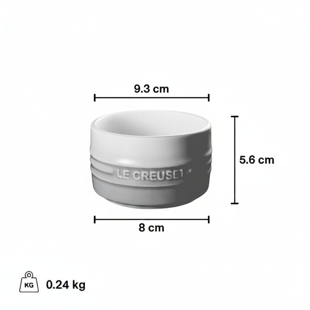 Le Creuset Stoneware Bleu Riviera Stackable Ramekin - Set of 2