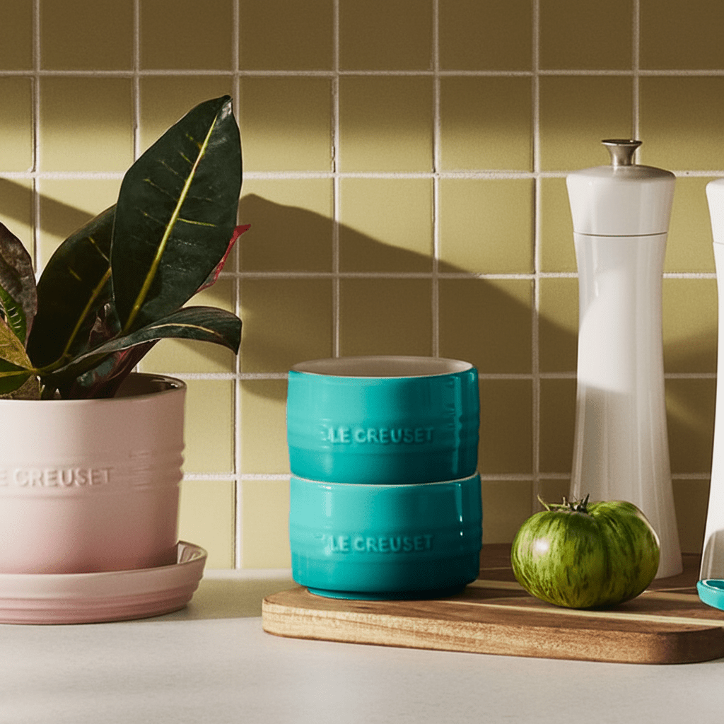 Le Creuset Stoneware Bleu Riviera Stackable Ramekin - Set of 2