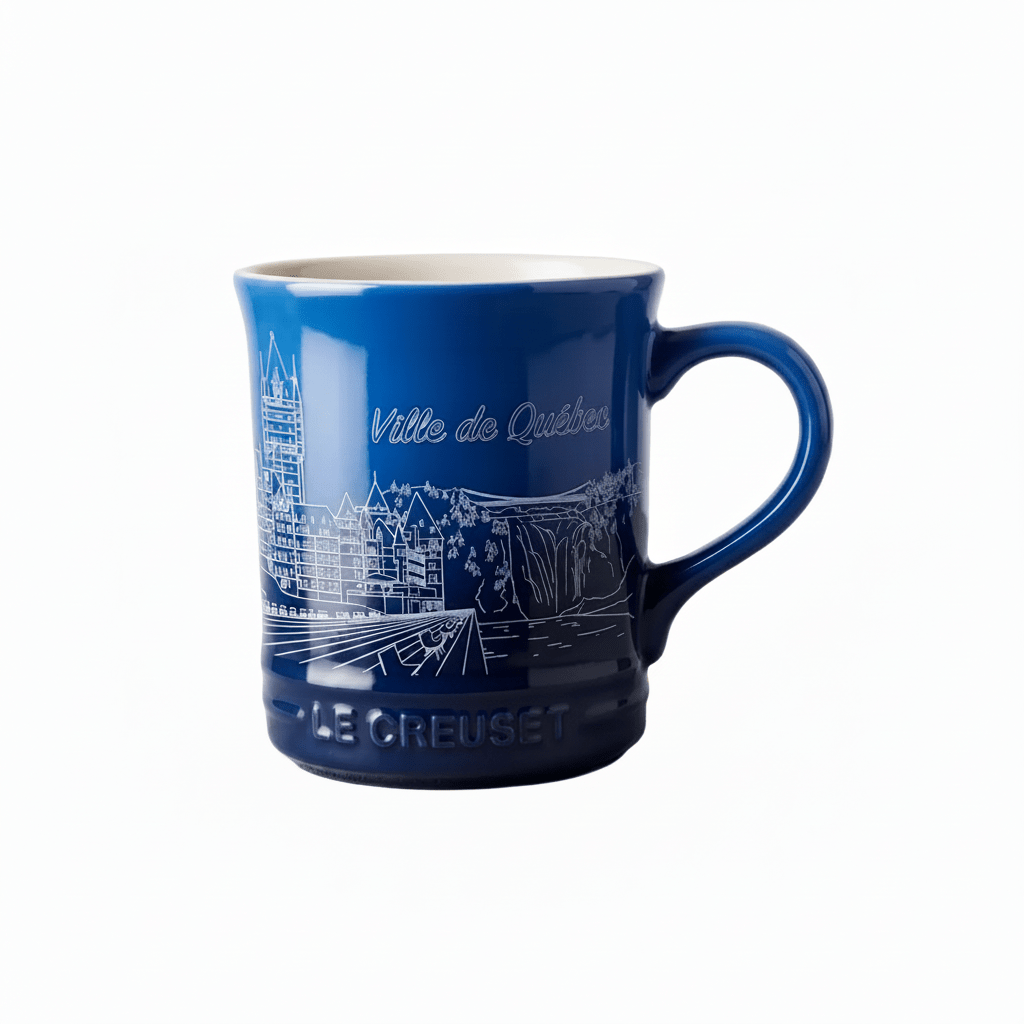 Le Creuset Stoneware Destination Quebec City Cobalt Mug