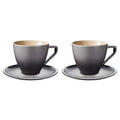 Le Creuset Stoneware Minimalist Cappuccino Cup & Saucer - Set of 2