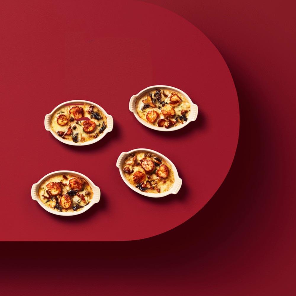 Le Creuset Stoneware Heritage Oval Au Gratin Mini Dish - Set of 4