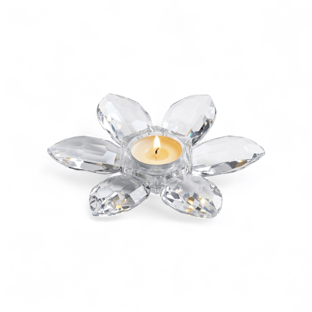 Lemon Tree Daisy Crystal Tealight Holder