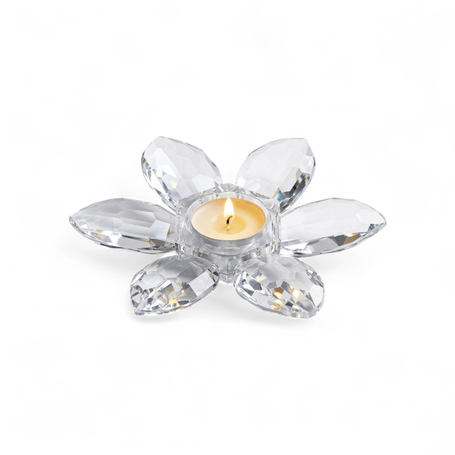Lemon Tree Daisy Crystal Tealight Holder