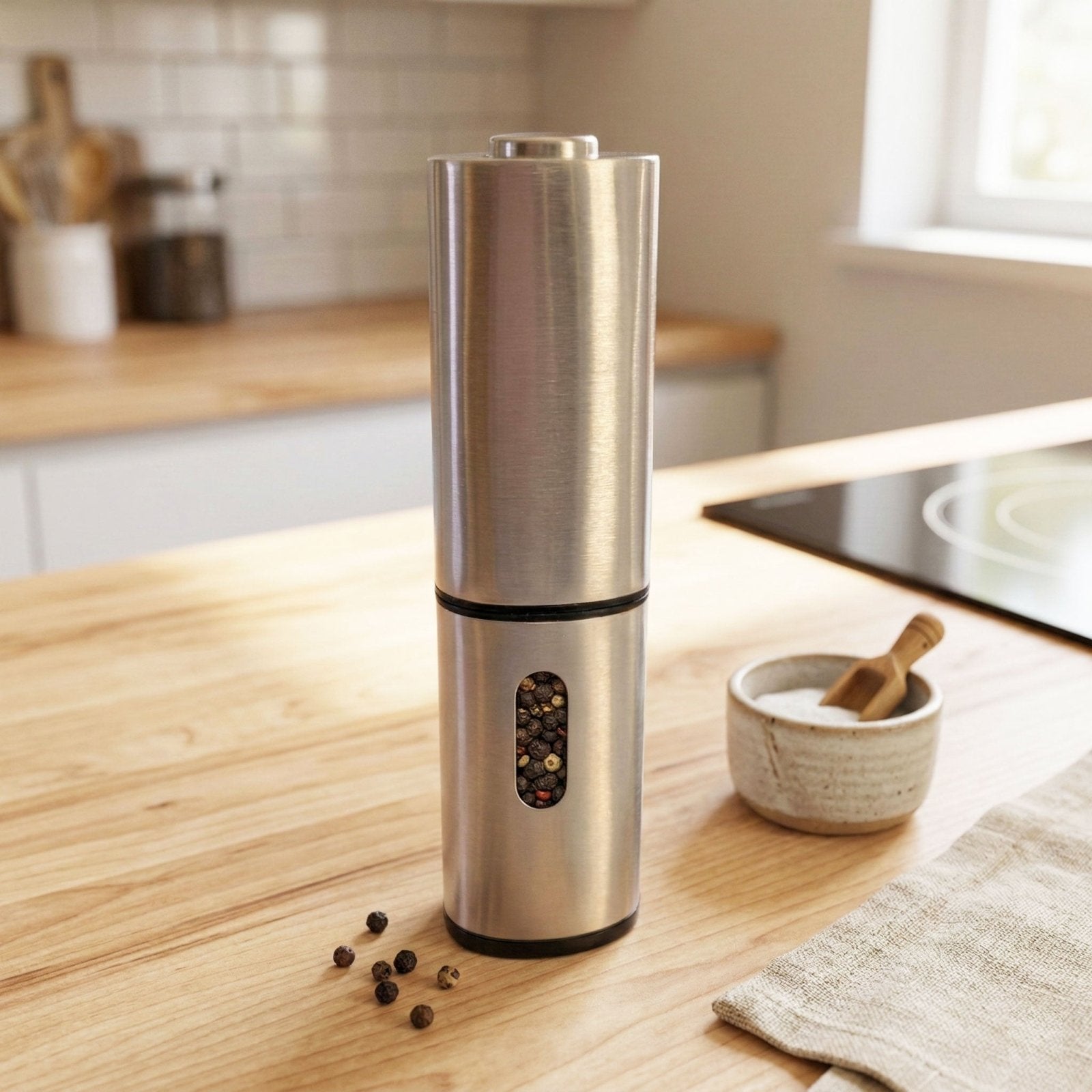 Lemon Tree Stainless Electric Pepper Mill