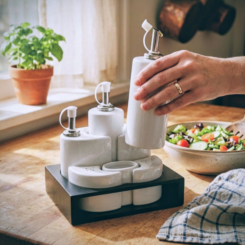 LemonTree Oil and Vinegar - Salt and Pepper Condiment Set