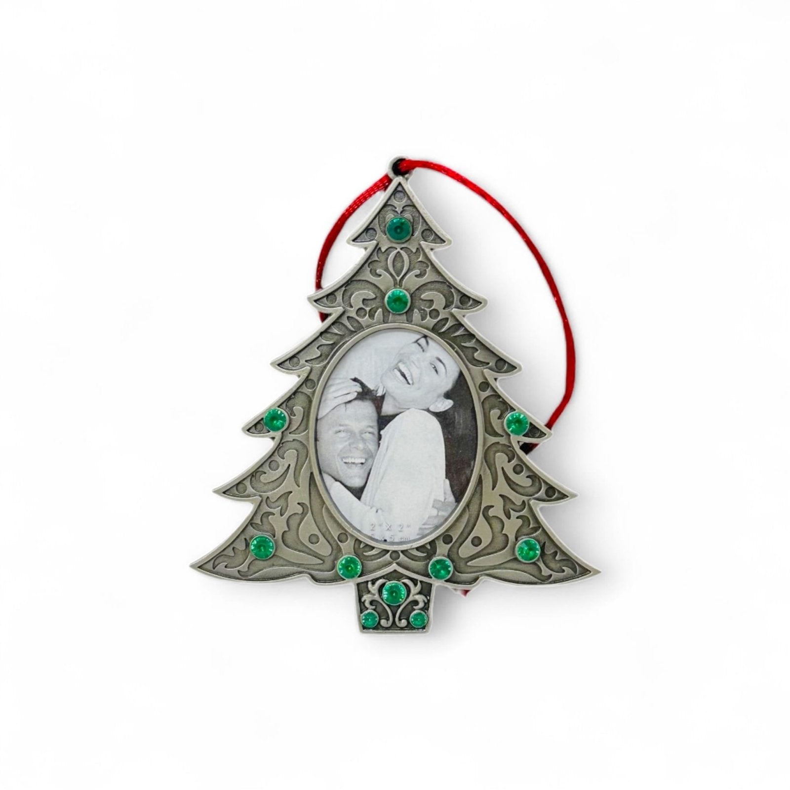 Lemontree Pewter Photo Frame Christmas Tree Ornament