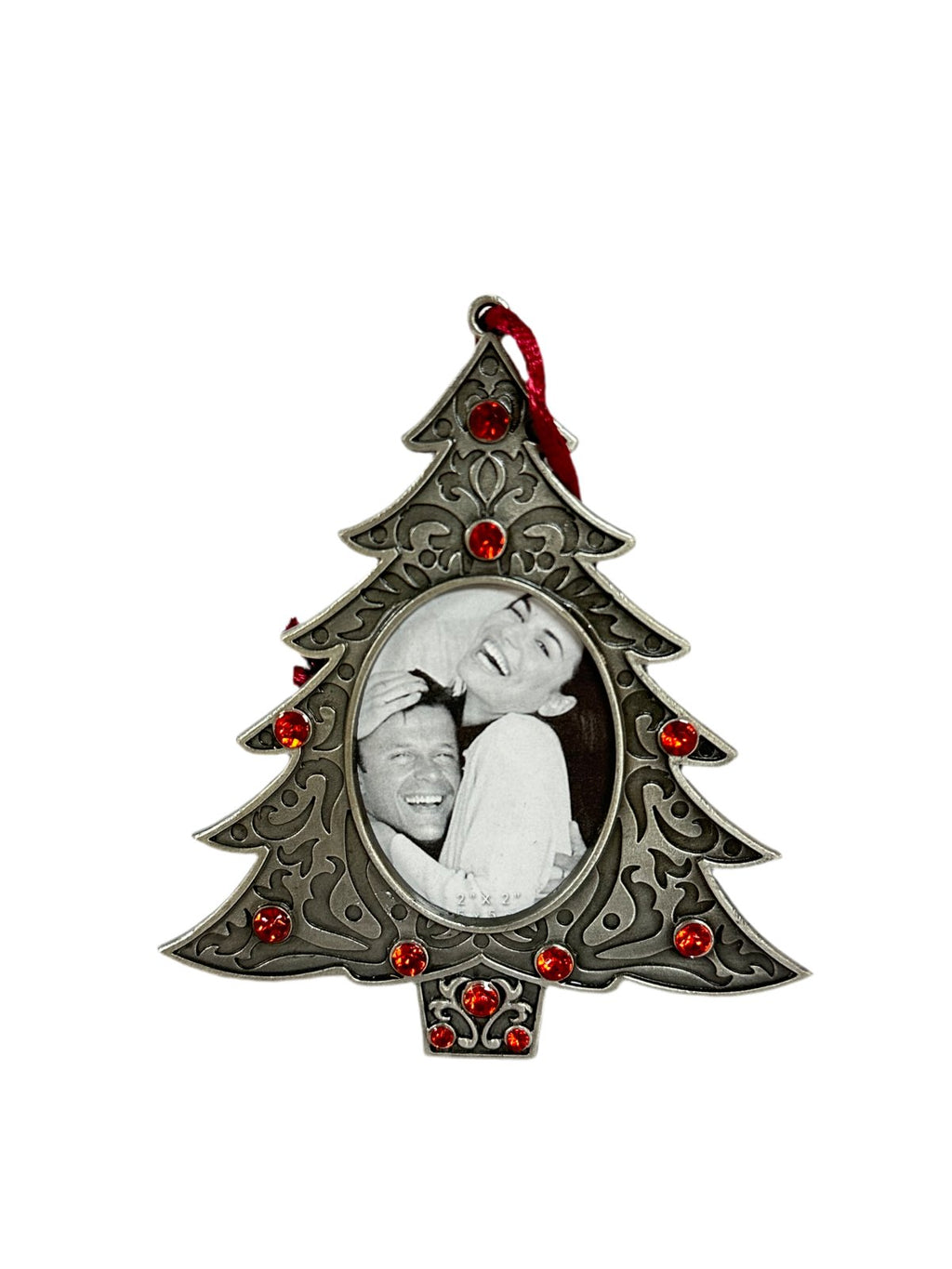 Lemontree Pewter Photo Frame Christmas Tree Ornament