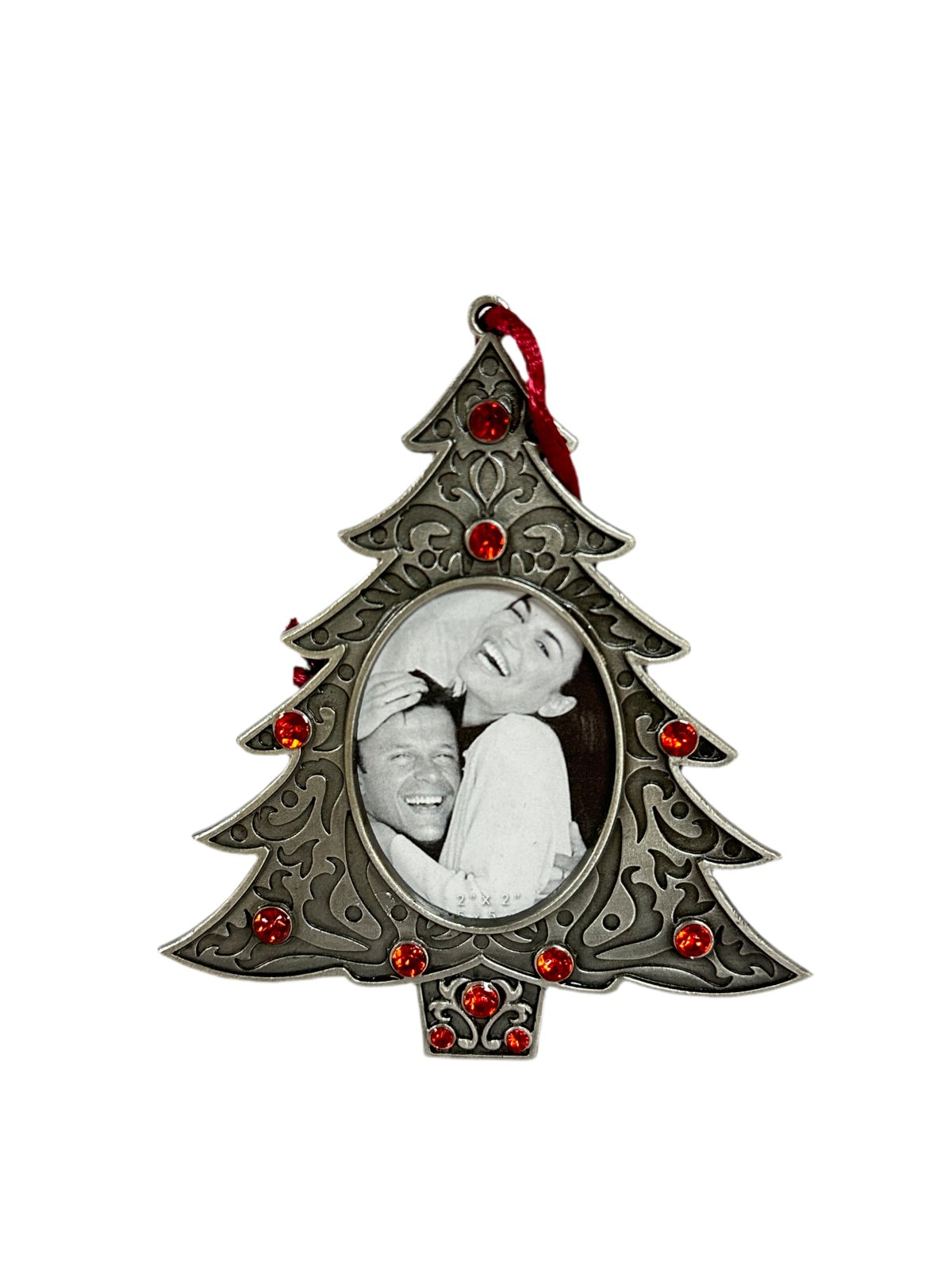 Lemontree Pewter Photo Frame Christmas Tree Ornament
