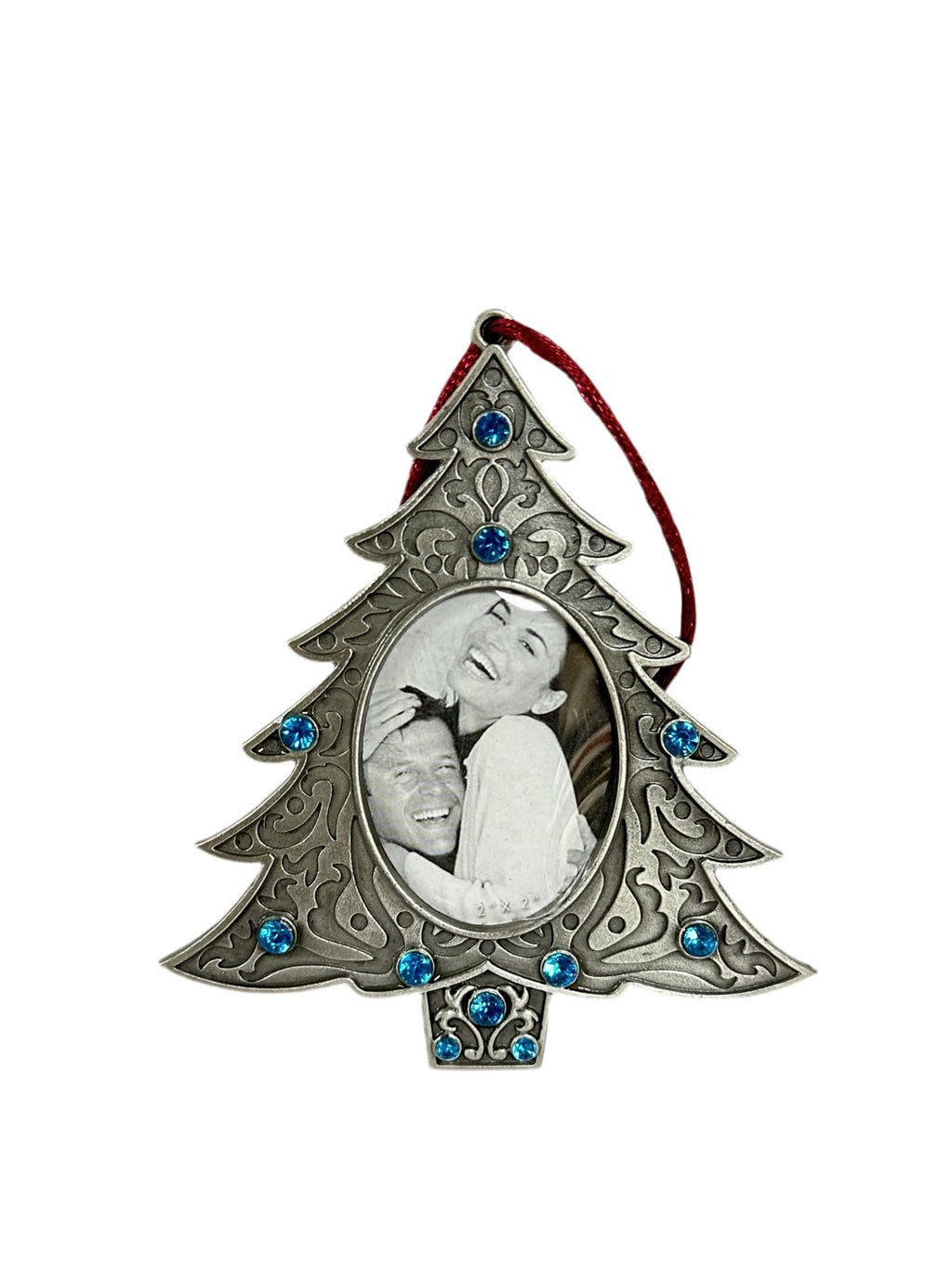 Lemontree Pewter Photo Frame Christmas Tree Ornament