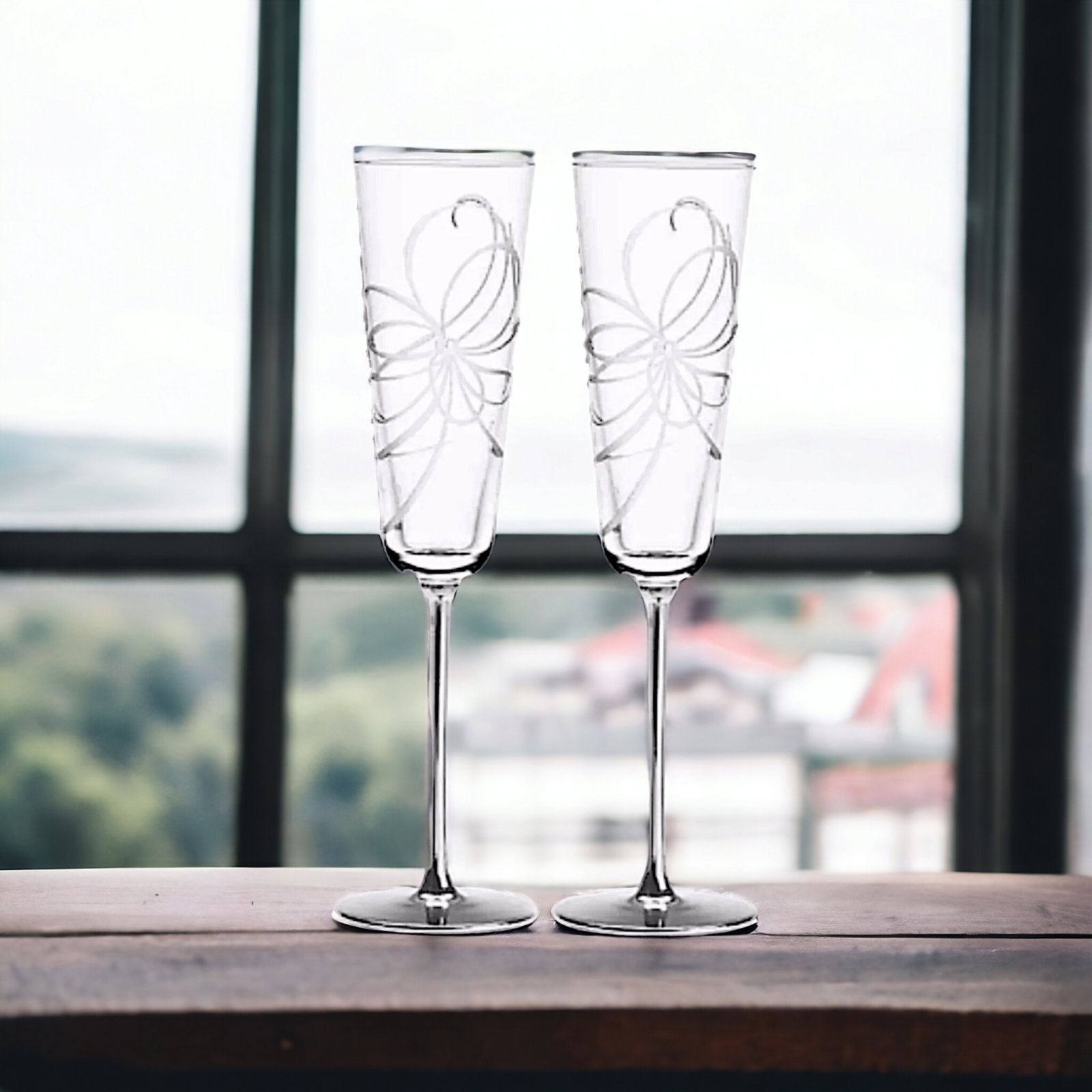 Lenox Kate Spade Belle Boulevard Flute Pair- 2 Set