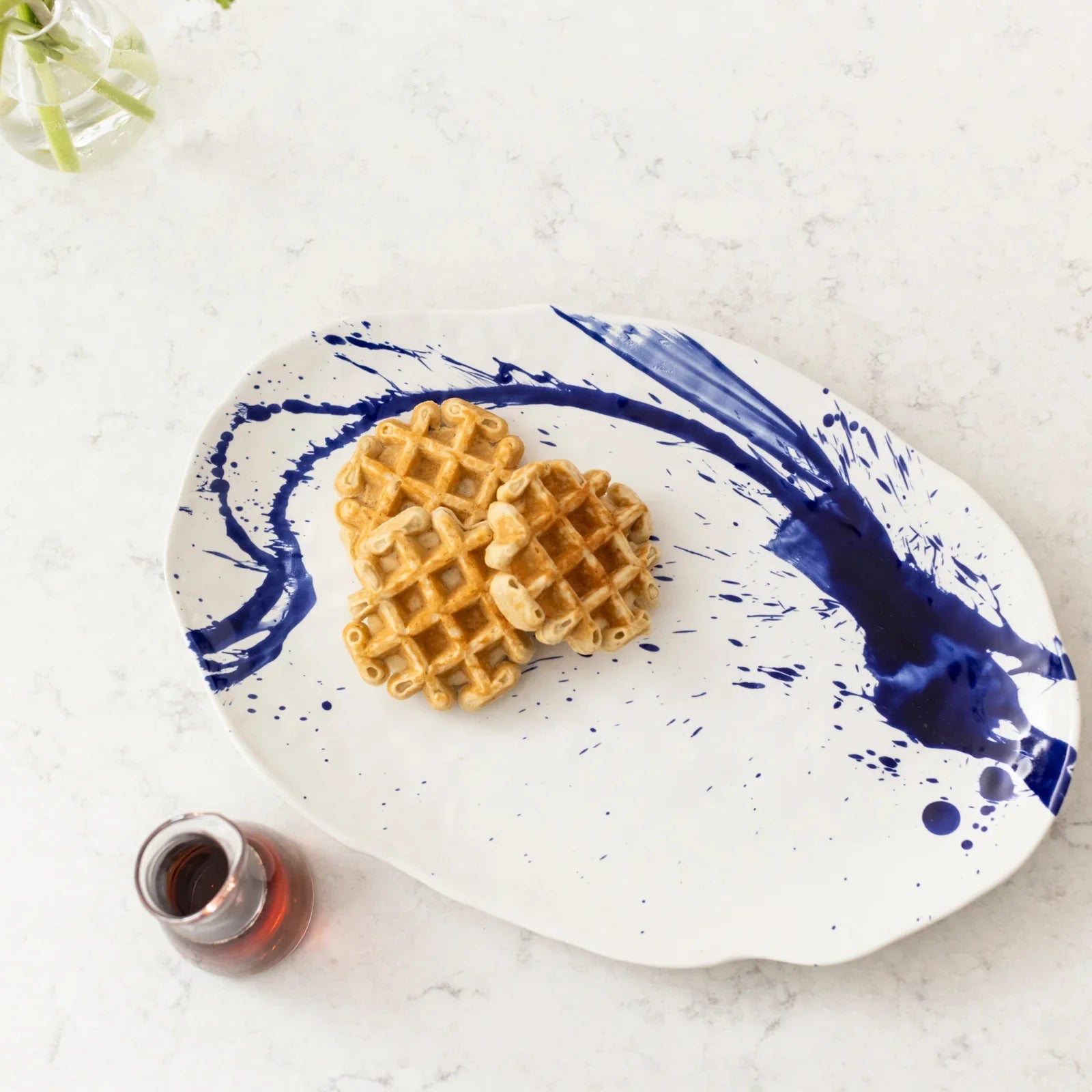 Simon Pearce Burlington Oval Platter - L - Artisan Blue