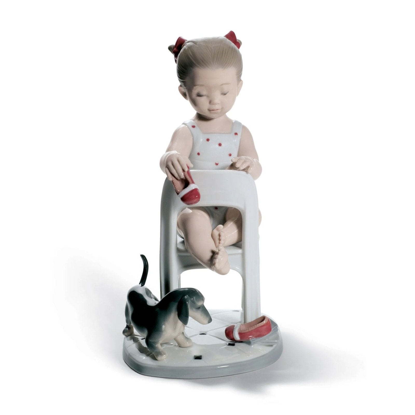 Lladro Fetch My Shoe! Girl Figurine
