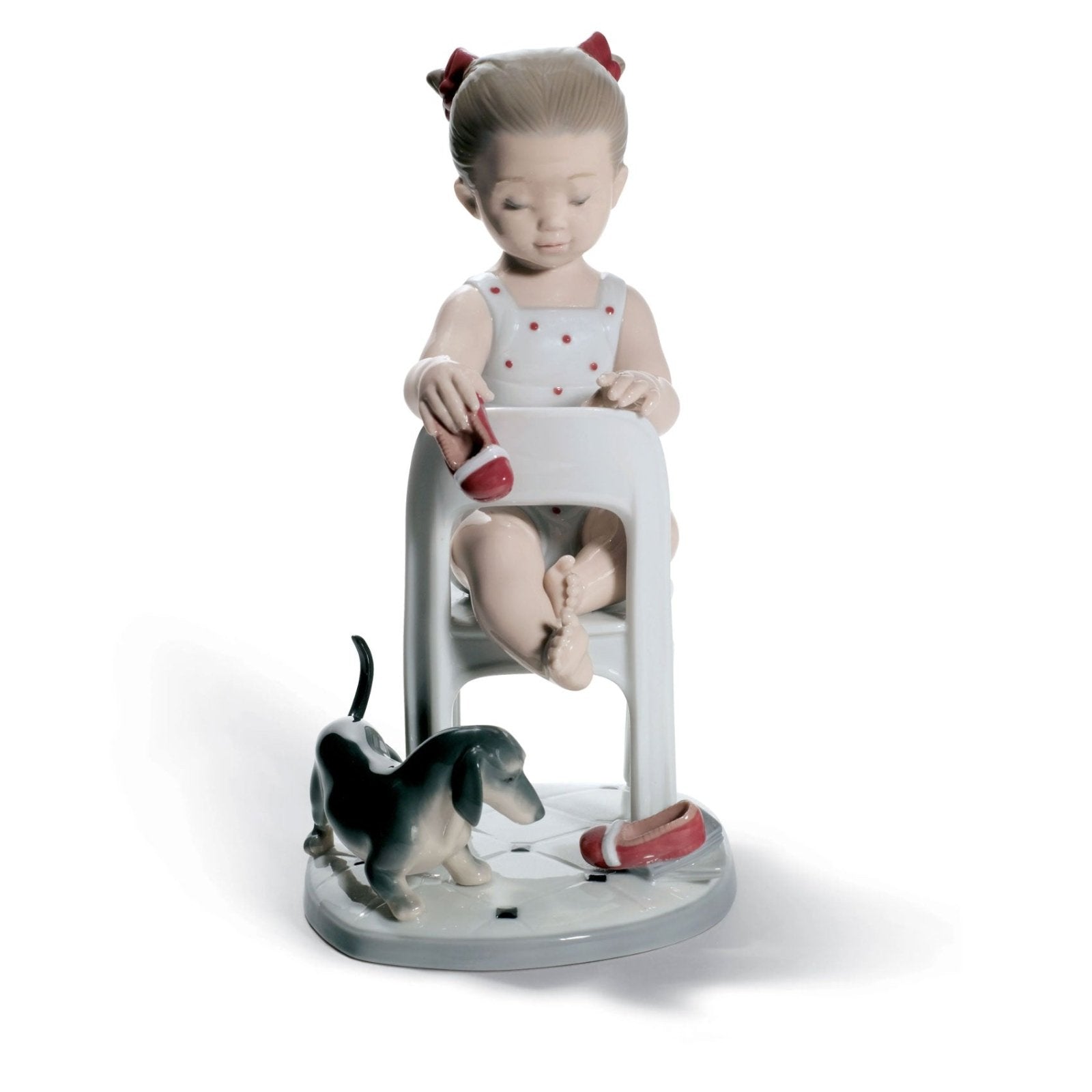 Lladro Fetch My Shoe! Girl Figurine