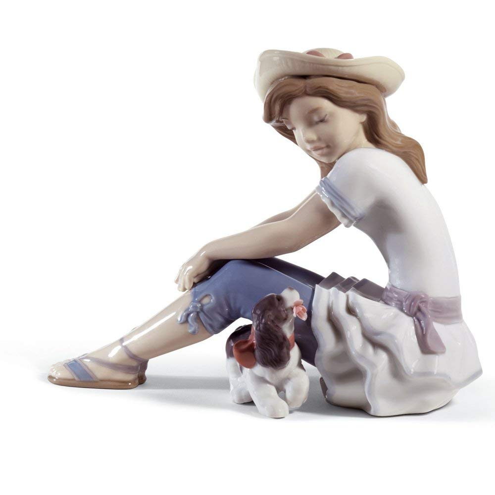 Lladro My Playful Pet Figurine