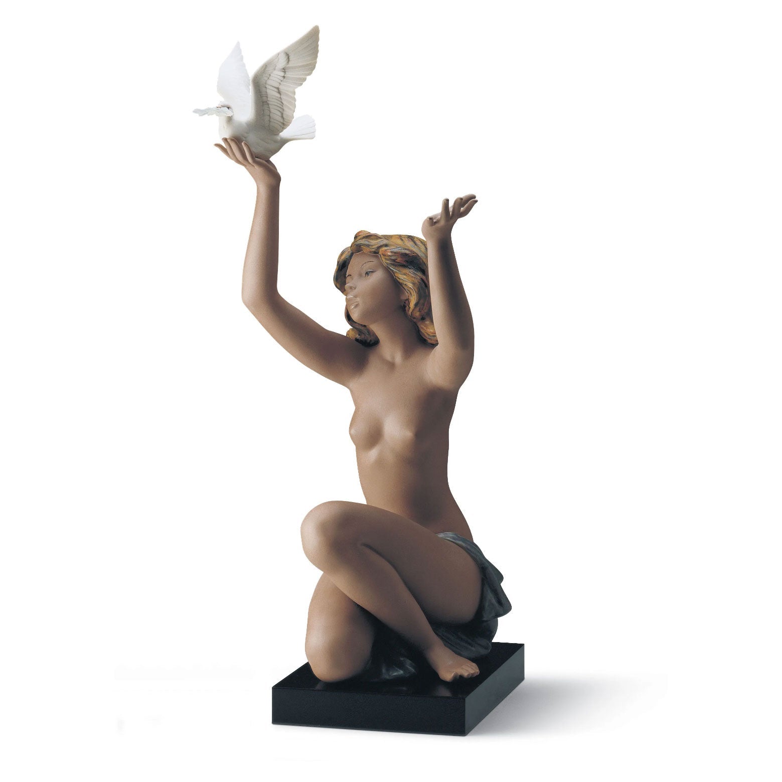 Lladro Peace Offering Woman Figurine - Gres Finish