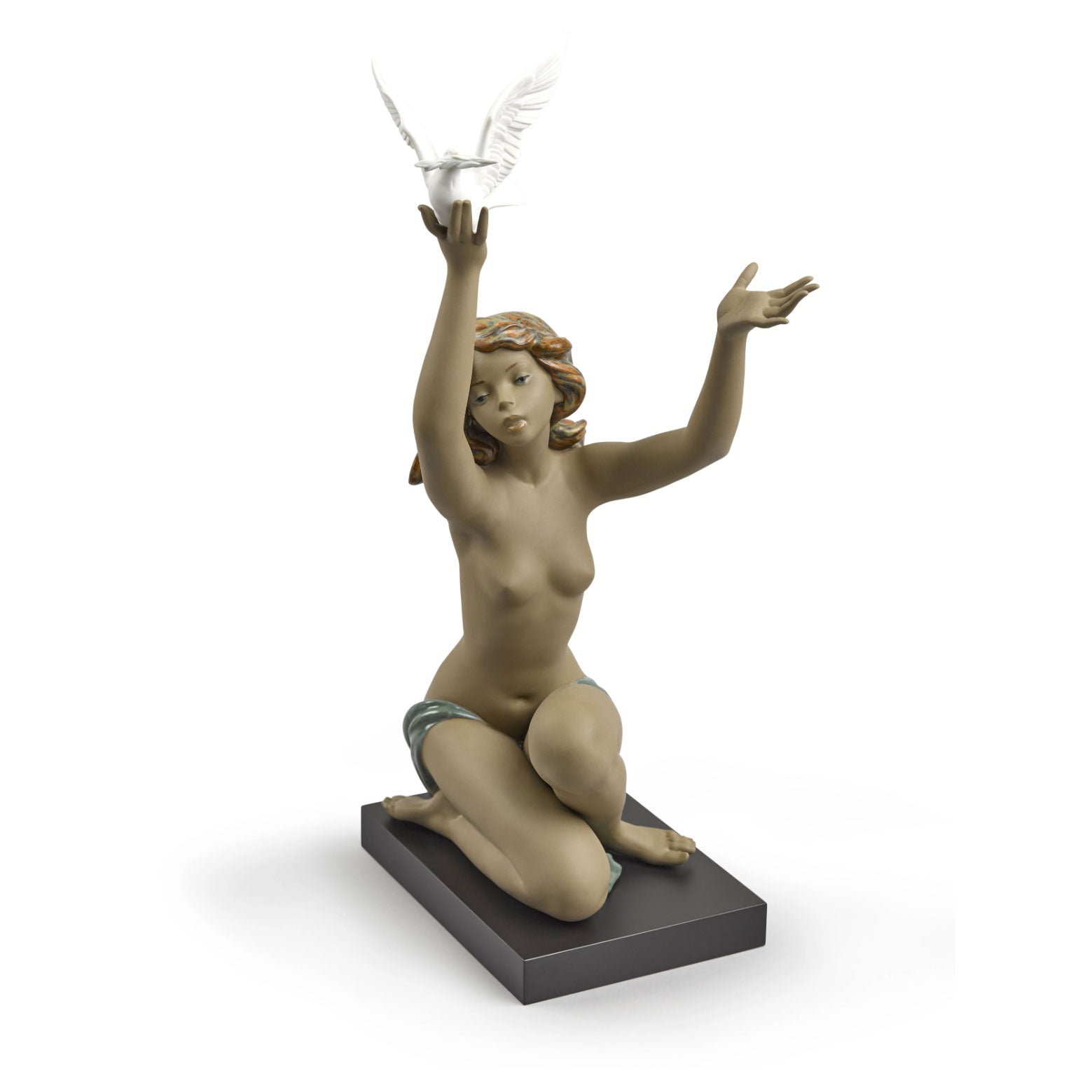 Lladro Peace Offering Woman Figurine - Gres Finish