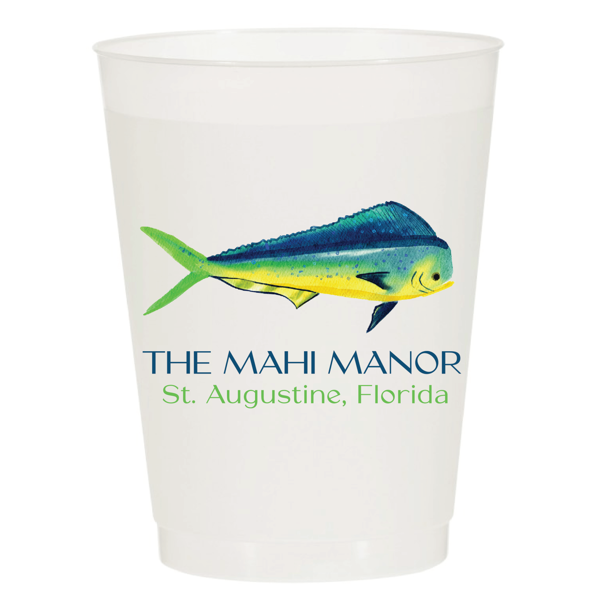 Mahi Mahi Vacation Home Full Color Frosted Cups