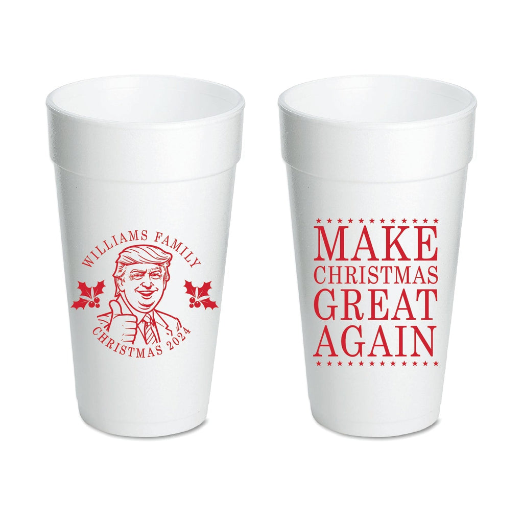 Make Christmas Great Again Foam Cups