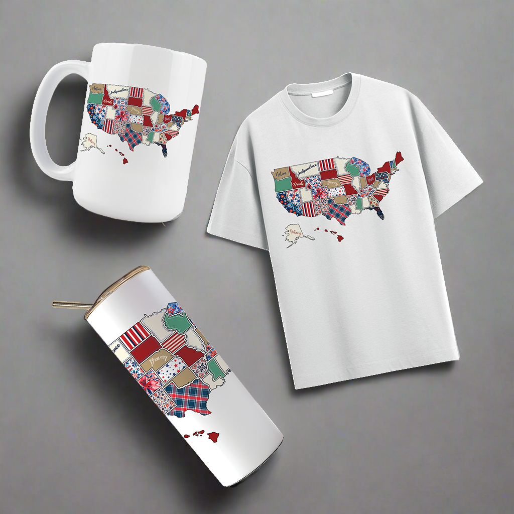 Multi Product Use - Digital Sublimation Designs - Fourth of July